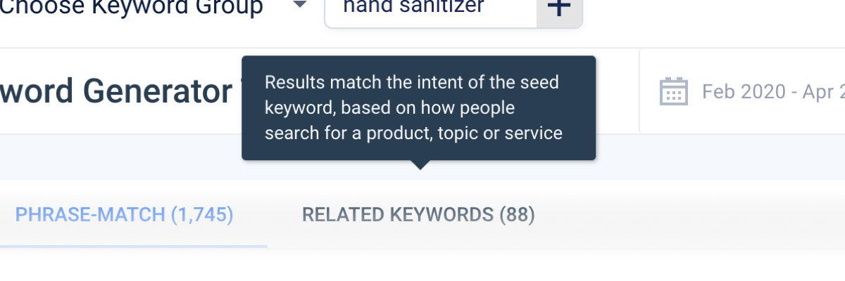 CRO Tip #4: Constantly optimize your keyword list - Related Keywords