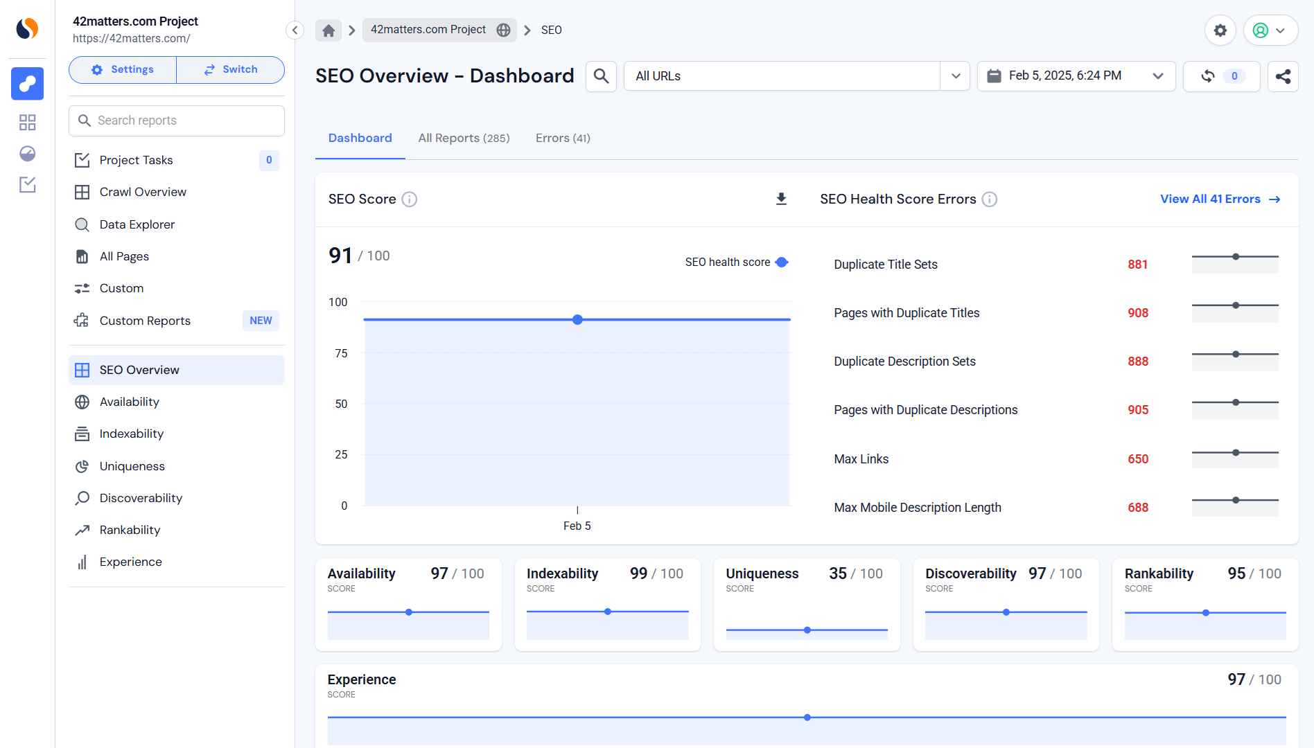 On-page SEO issues