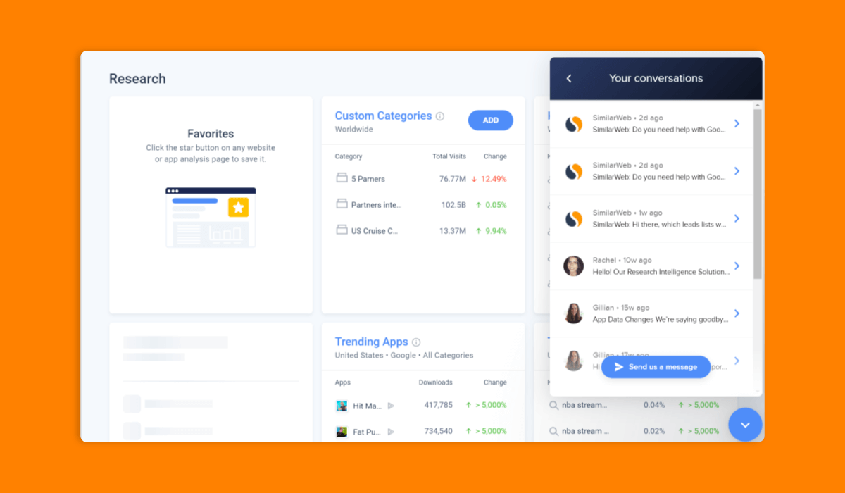 Increase customer engagement - Similarweb