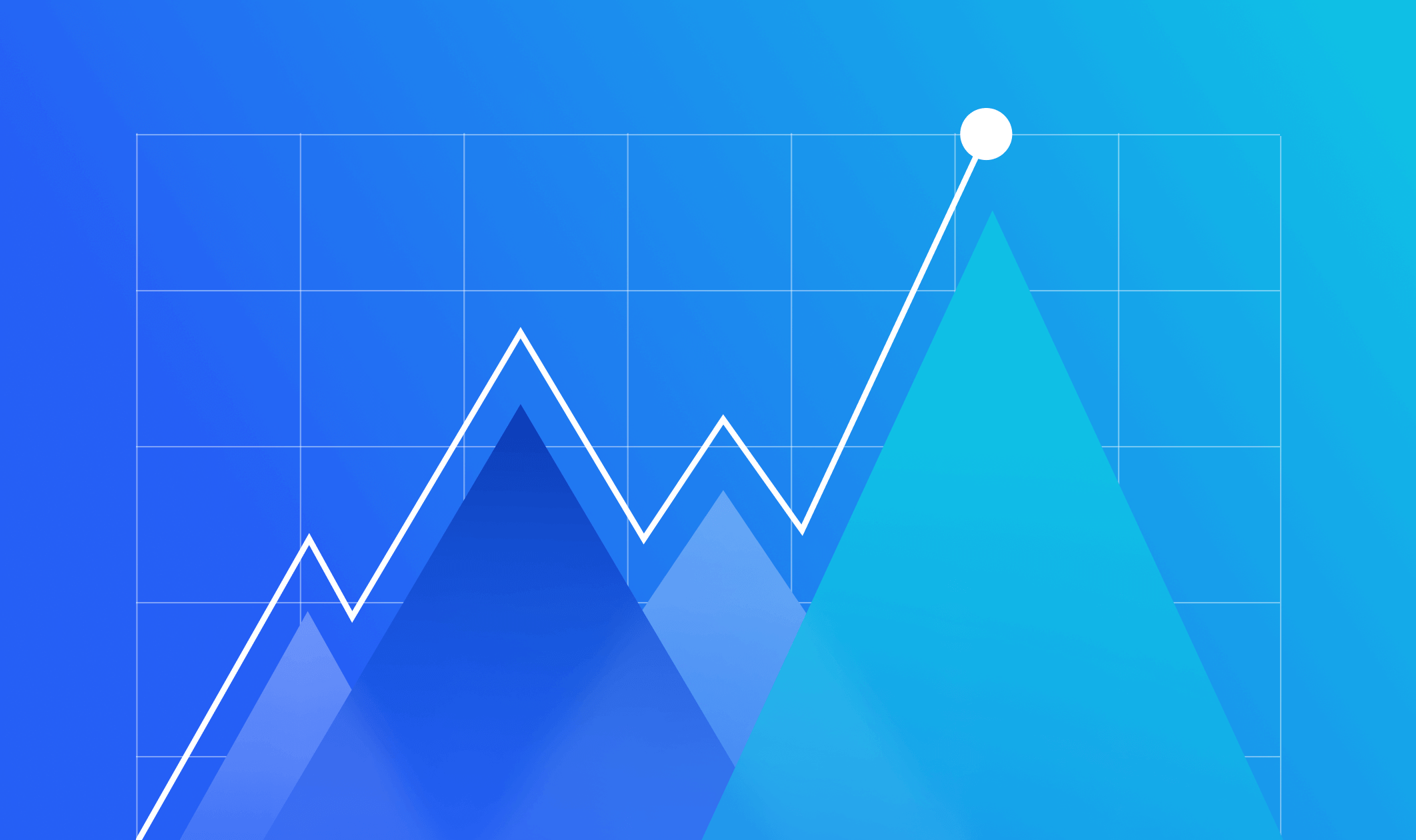 Illustration of website traffic growth