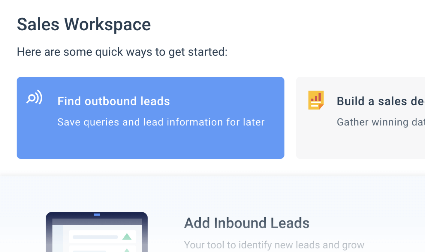 Quick ways to get started - Similarweb screenshot