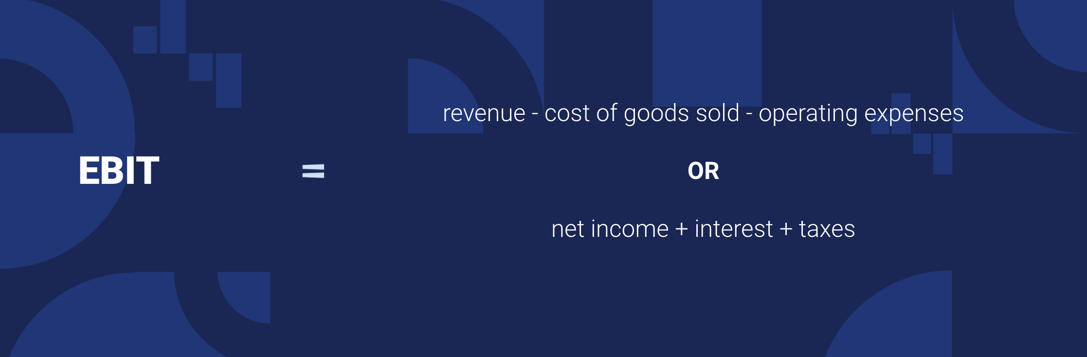 EBIT Formula