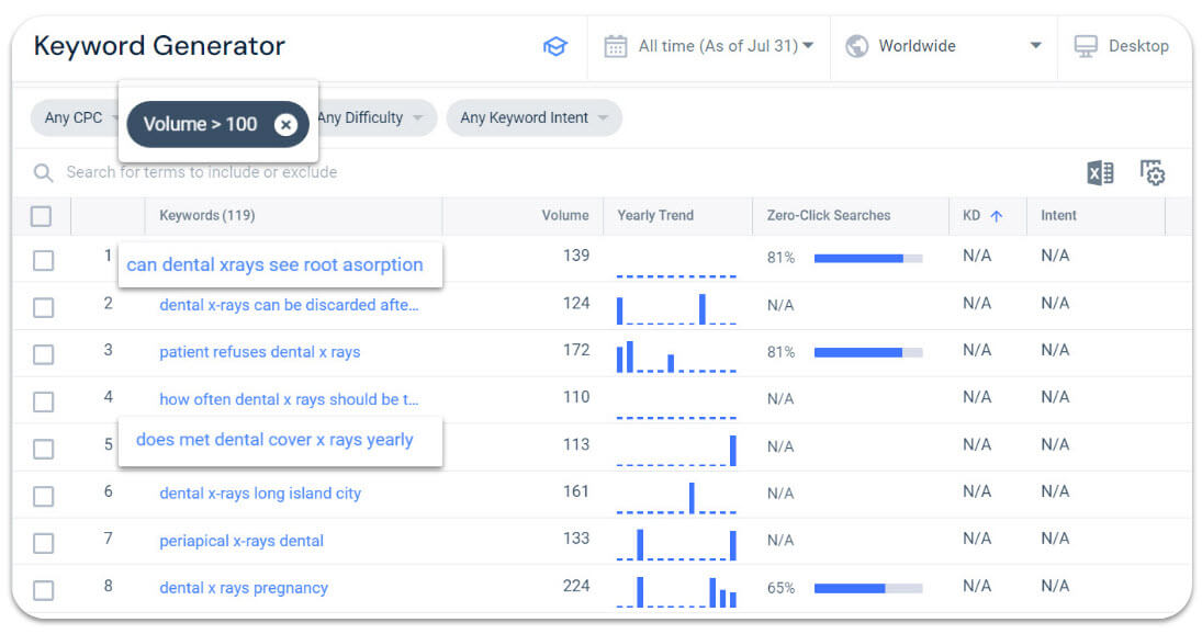 search volume filter 2