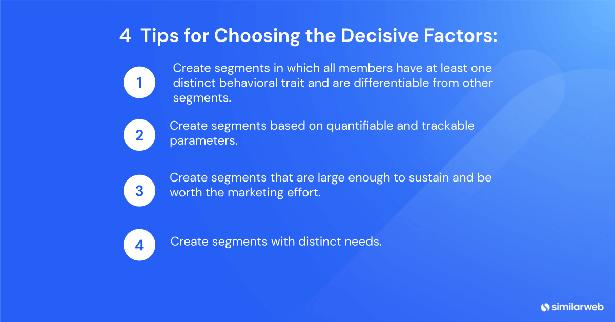 4 tips for segmentation based on audience behavior