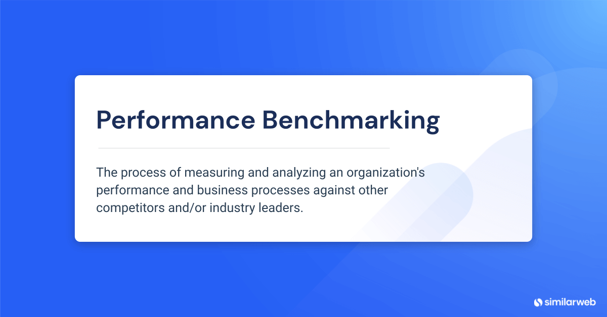 Performance benchmarking definition: Performance benchmarking is the process of seeing how your organization stacks up.