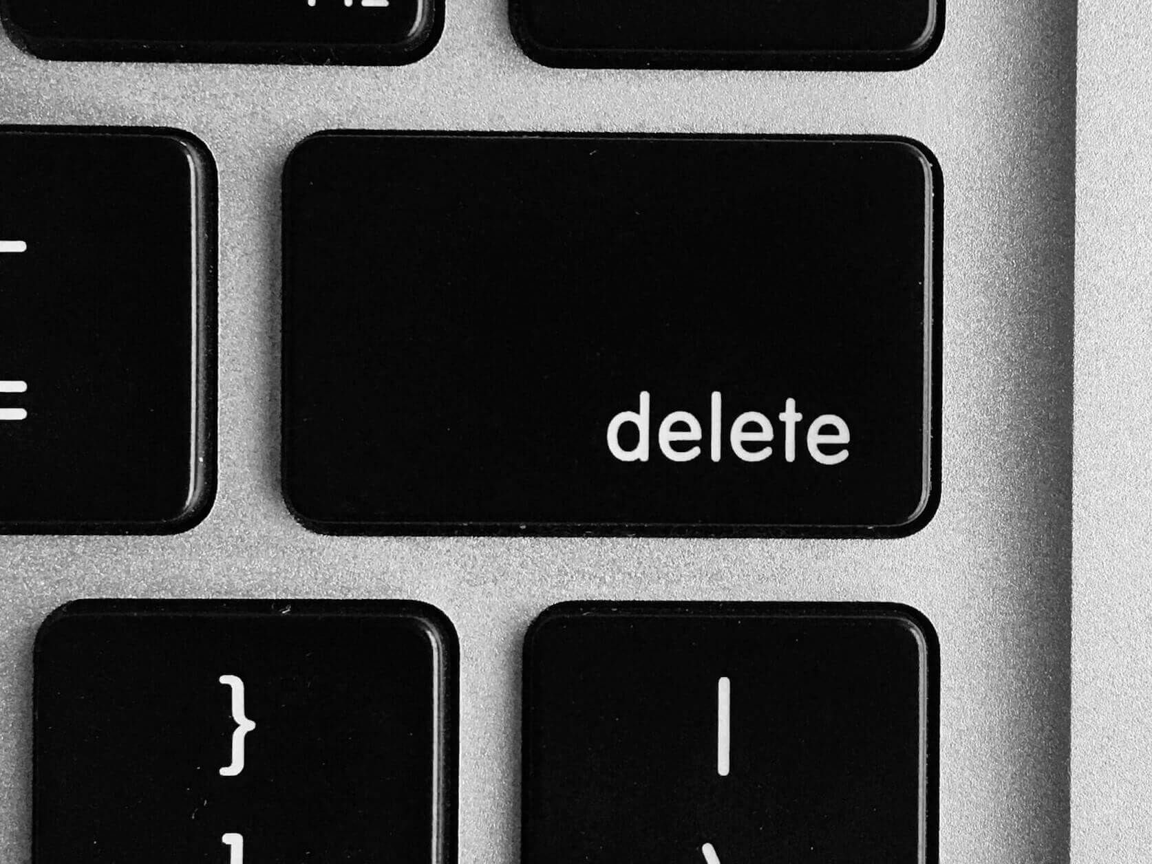 delete button