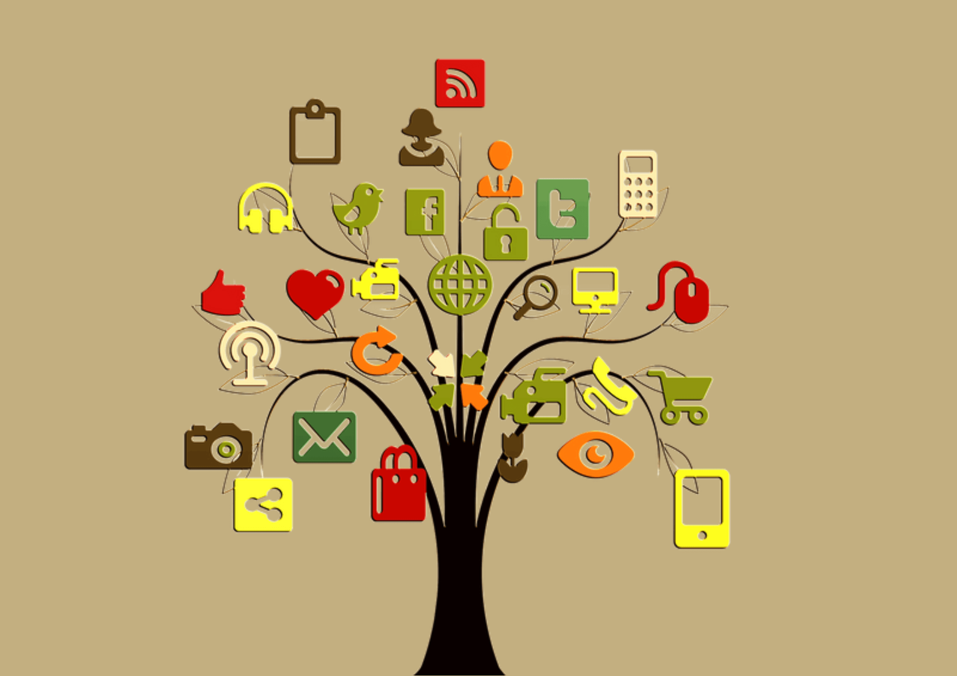 social media illustration