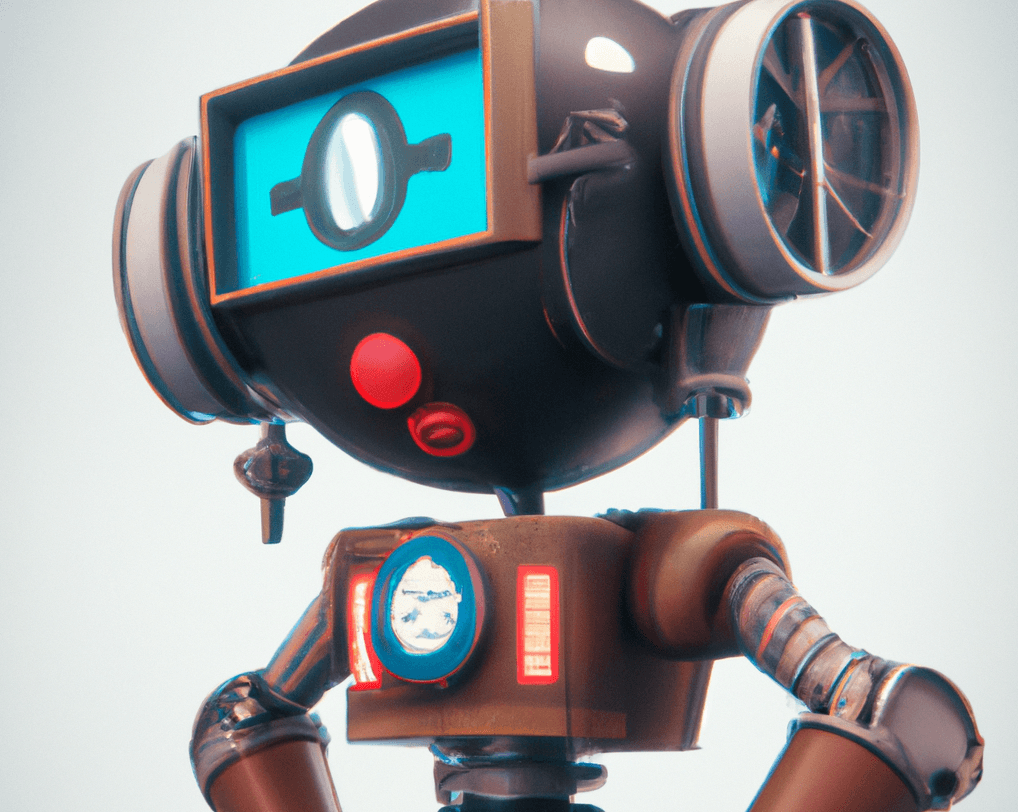 dall-e robot YouTube star, digital art