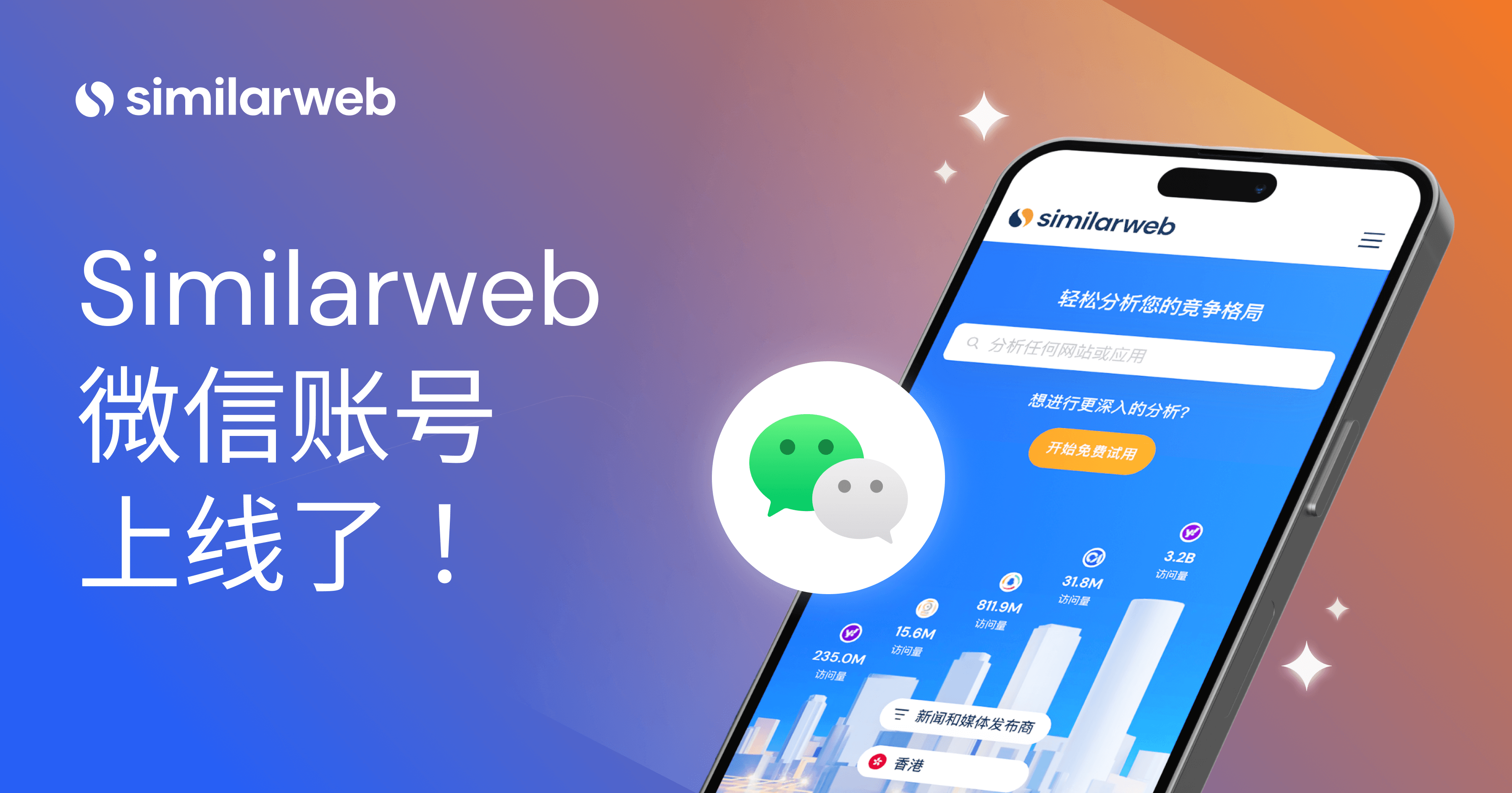 Similarweb 推出微信公众号