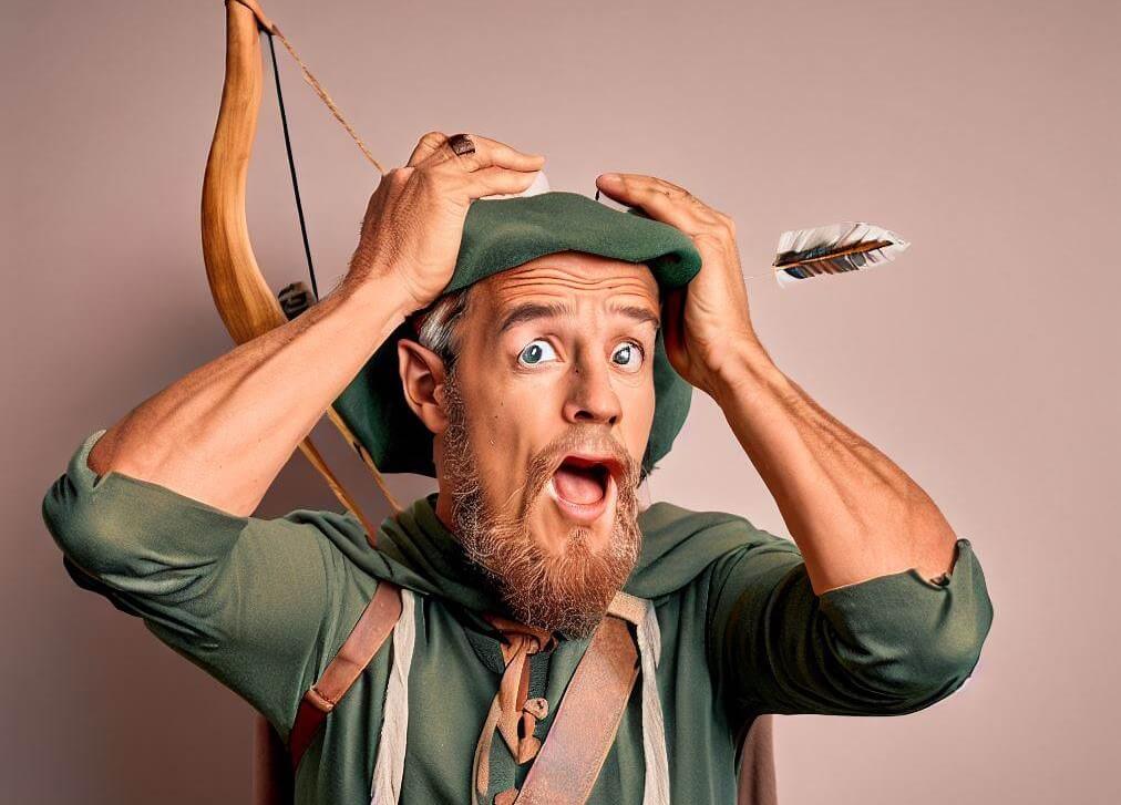 Robinhood, looking surprised