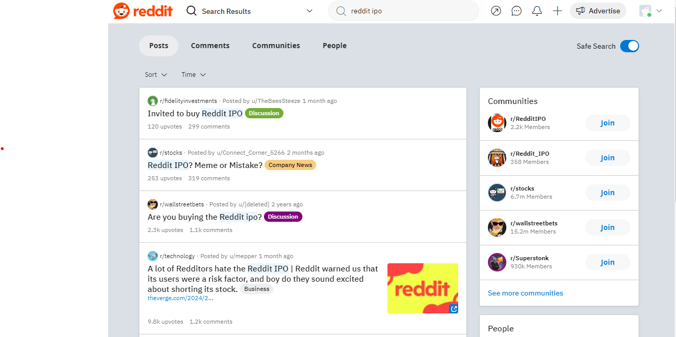 Reddit IPO discussion