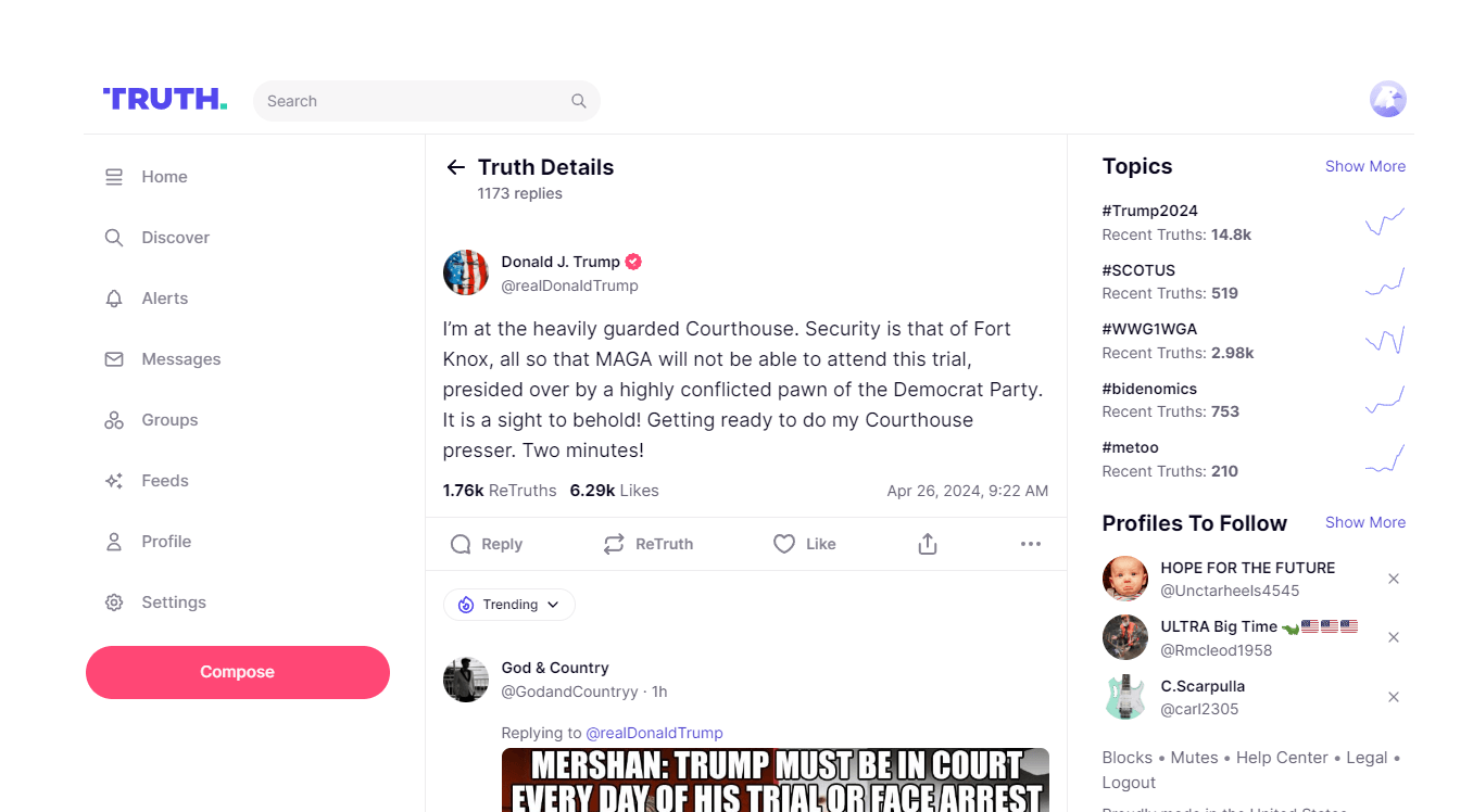 Trump Truth Social