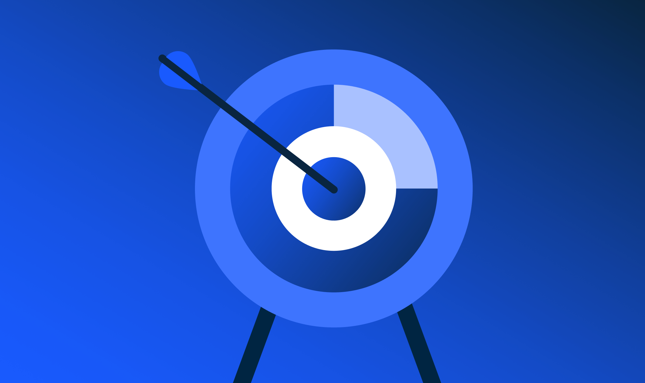 Illustration of a target with an arrow in the bullseye