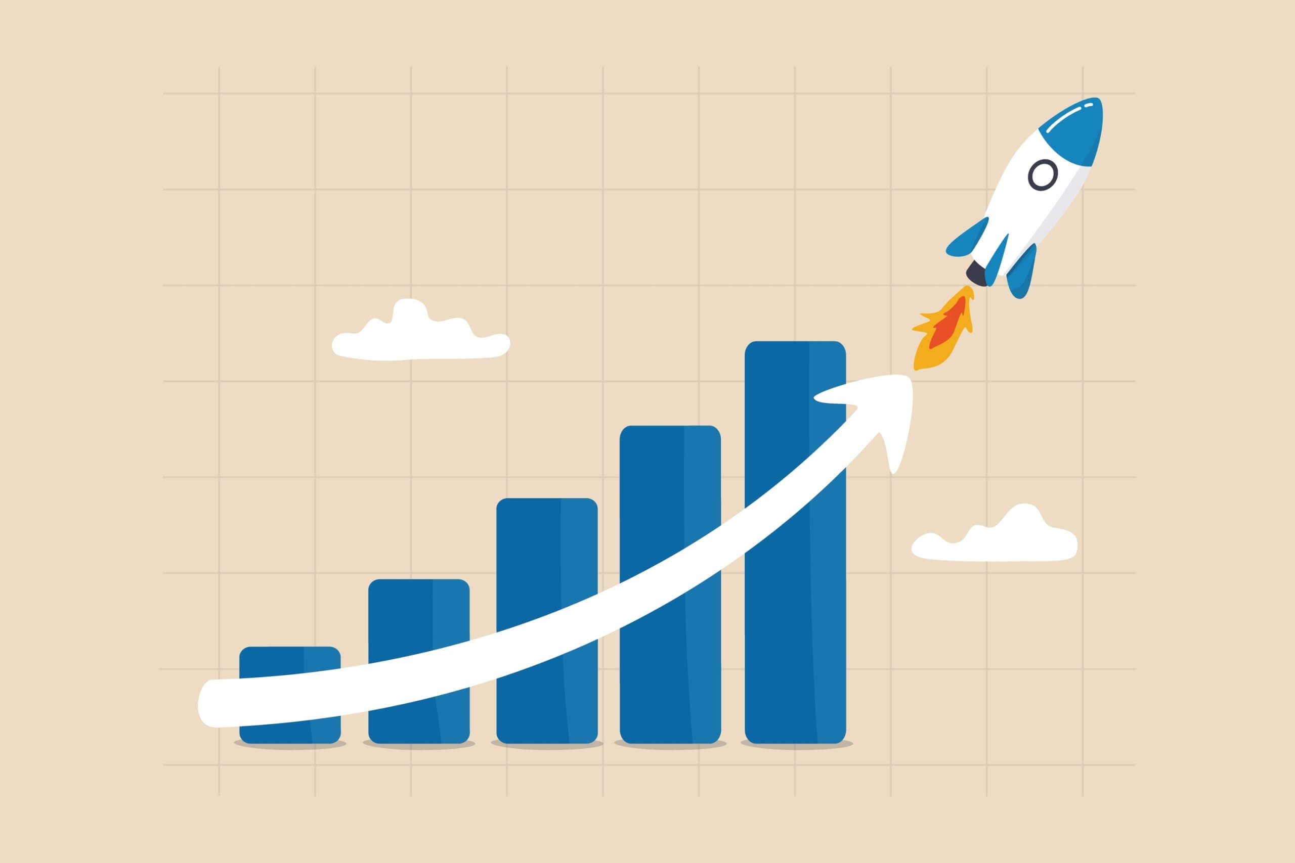 Exponential,Growth,Or,Compound,Interest,,Investment,,Wealth,Or,Earning,Rising