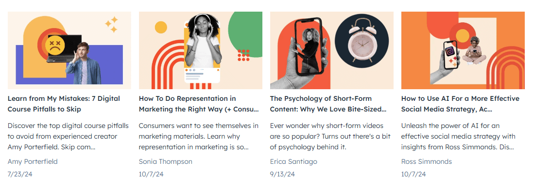 HubSpot blog