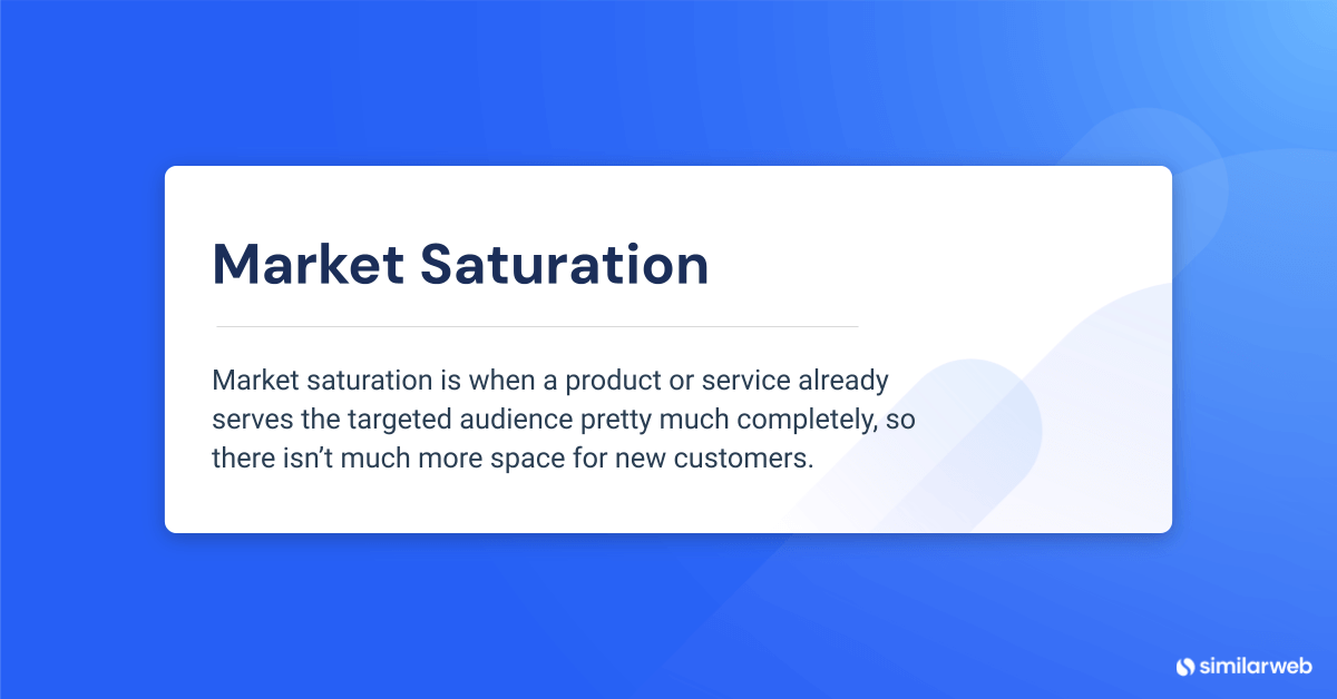 market saturation definition