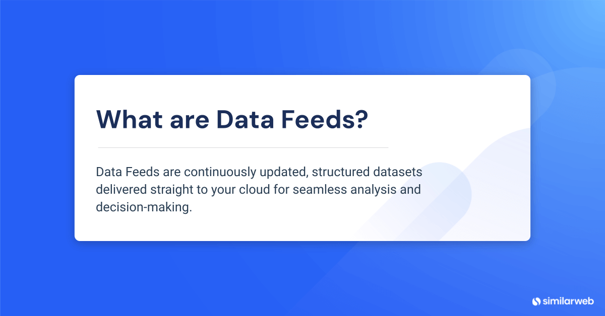 Image of the definition of data feeds