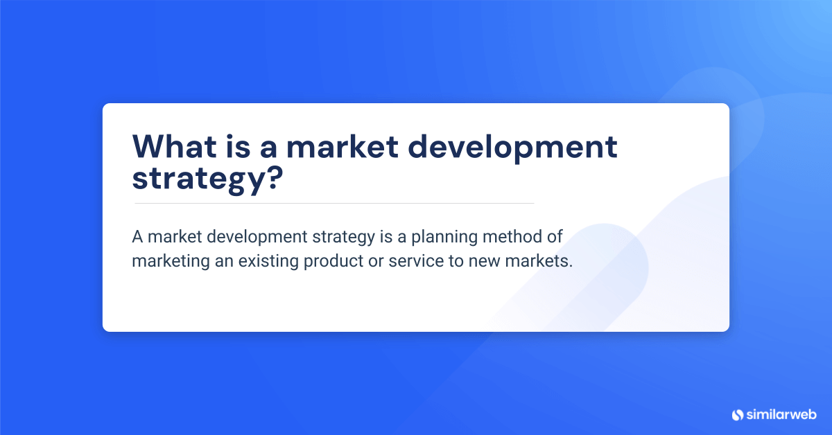 market development strategy definition