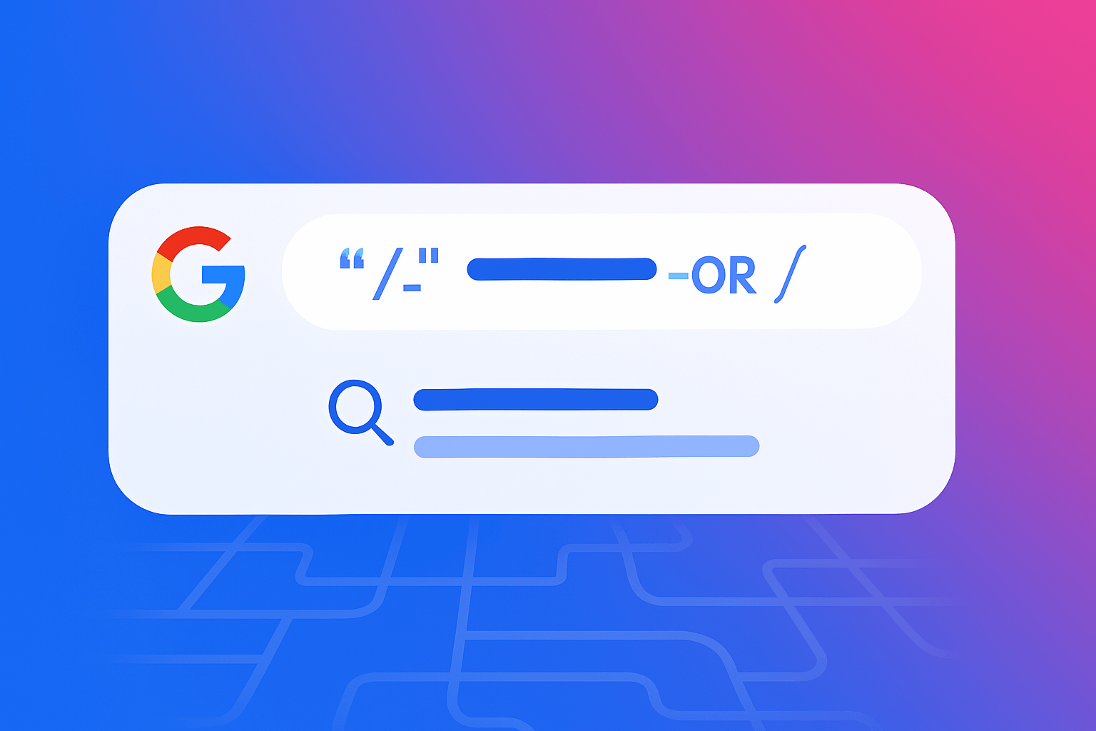 Google Search Operators