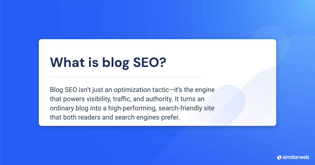 What is blog SEO?