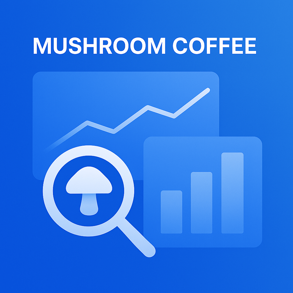 mushroom coffee trends illustration