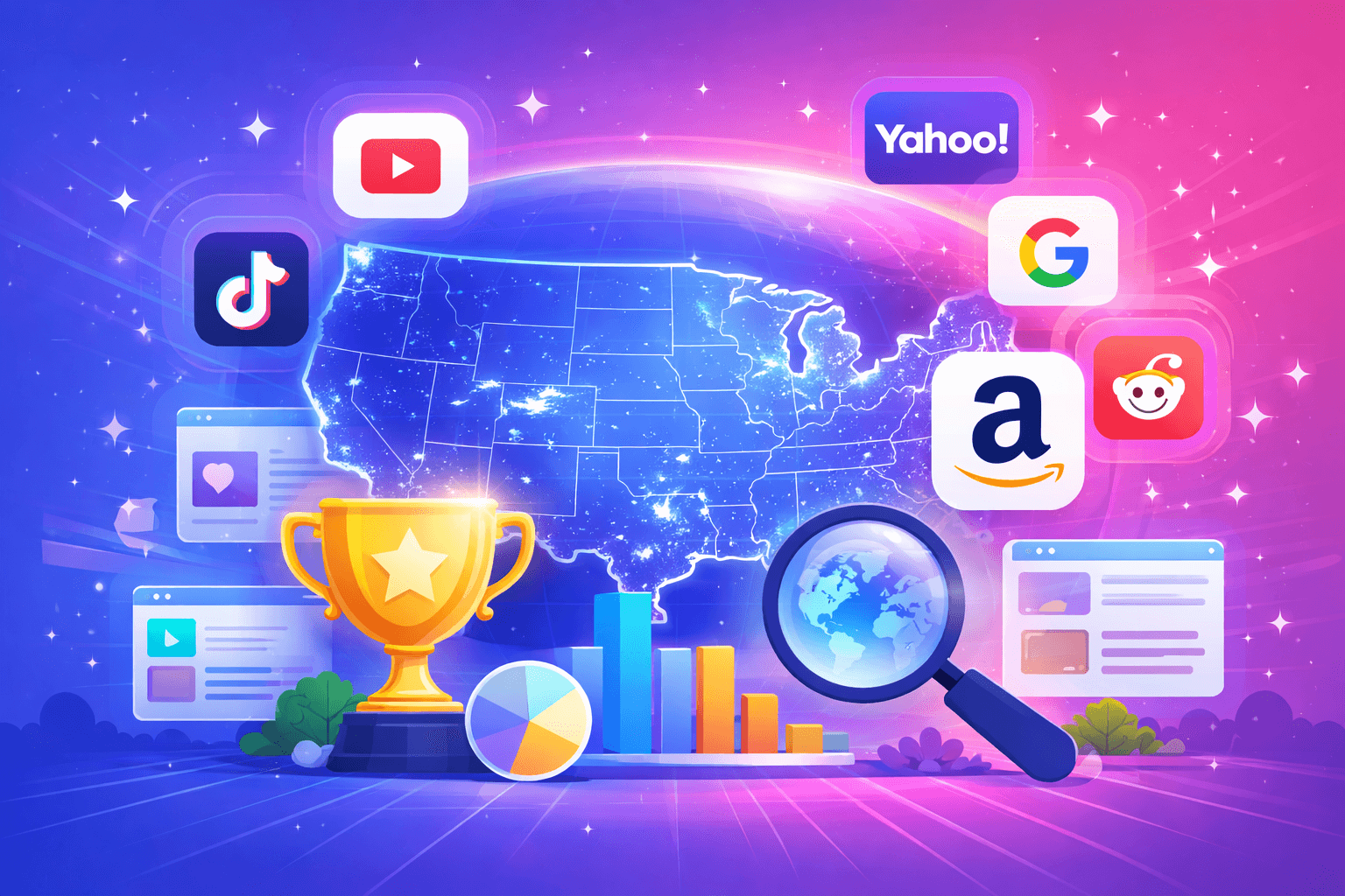 The Top 100 Most Visited Websites in the USA