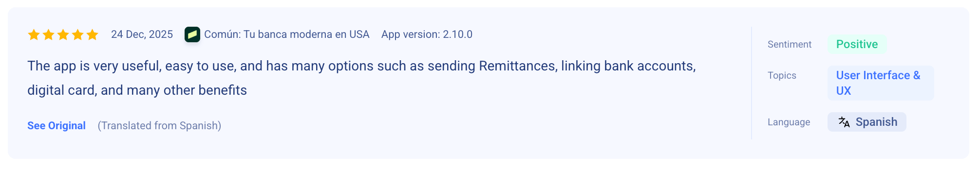 Positive review 1 Comun