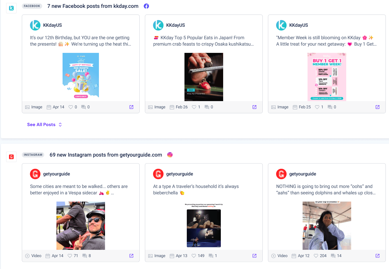 Klook's Competitor Ads