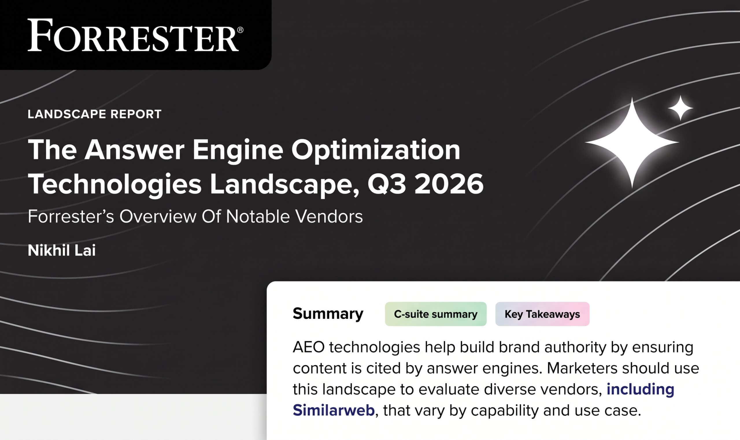 Similarweb Named in Forrester's AEO Technologies Landscape report