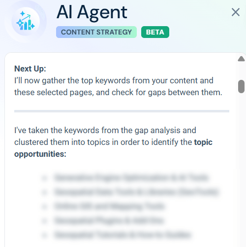 Topic opportunities