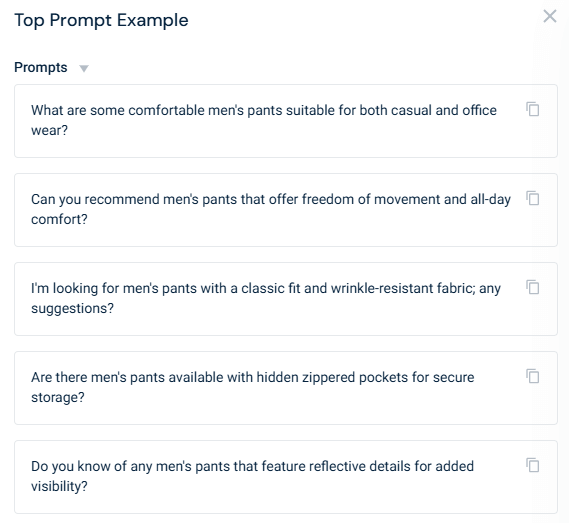 Top prompt examples for lululemon