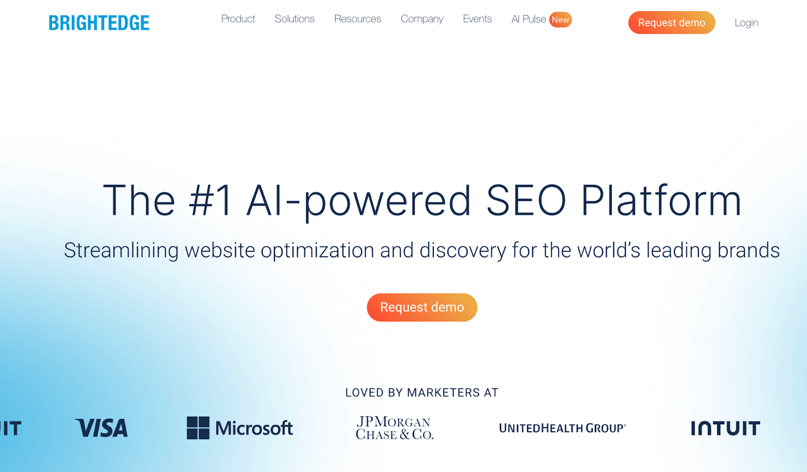 BrightEdge homepage