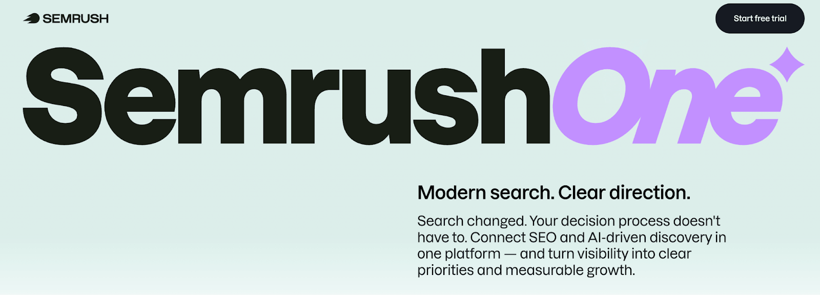Semrush One homepage