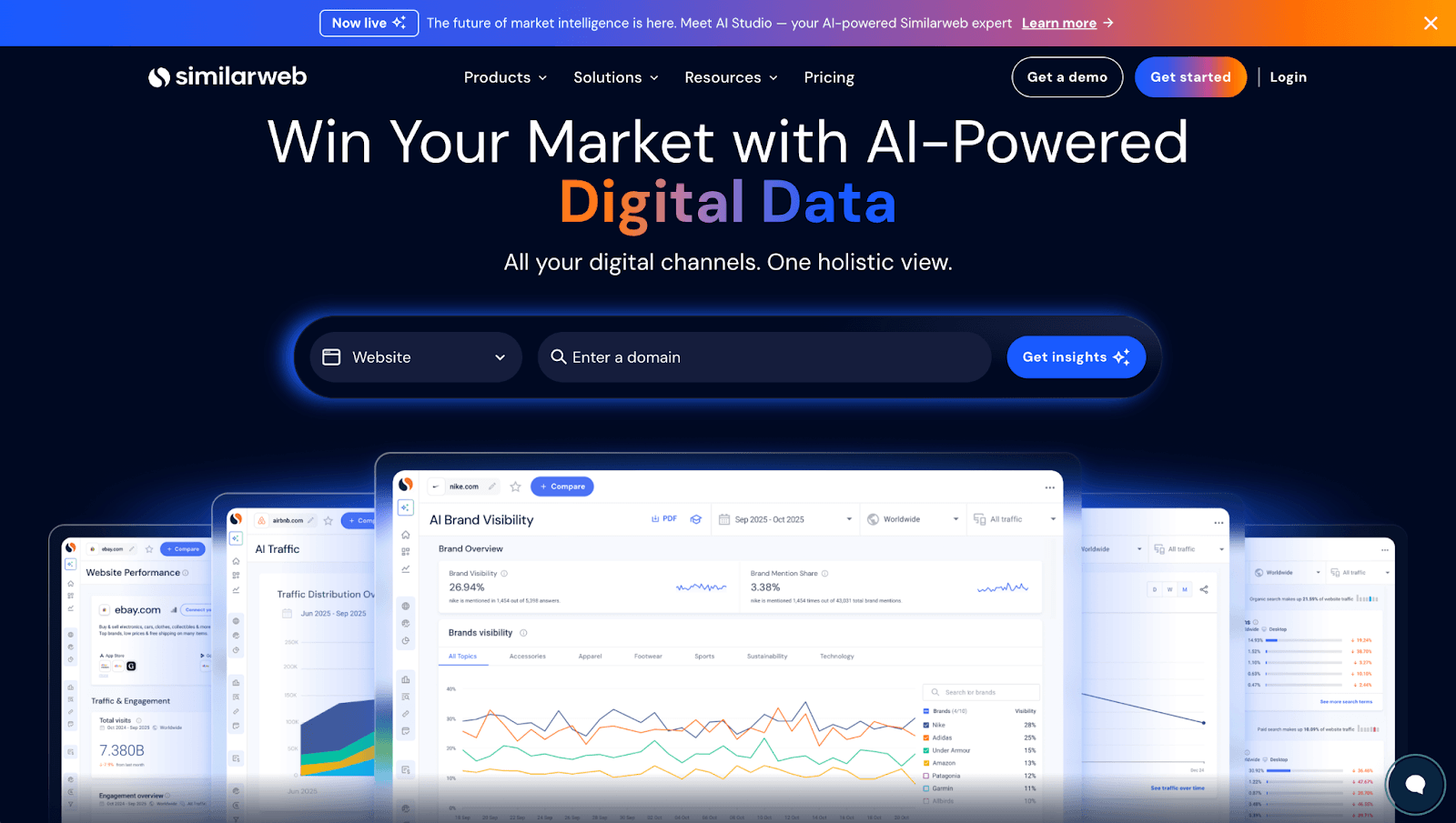 Similarweb homepage