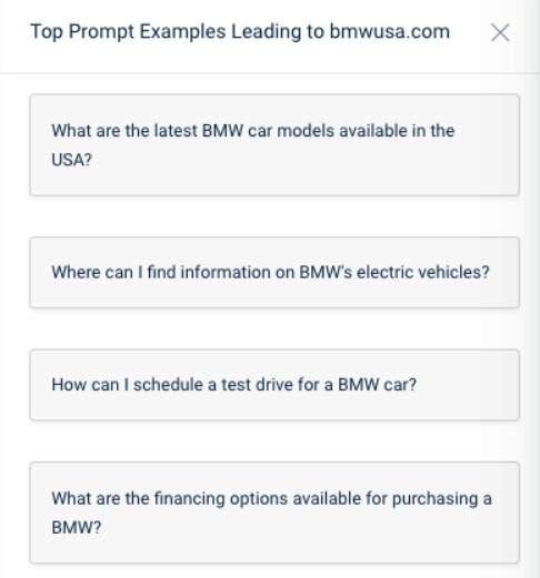 Prompt data per page