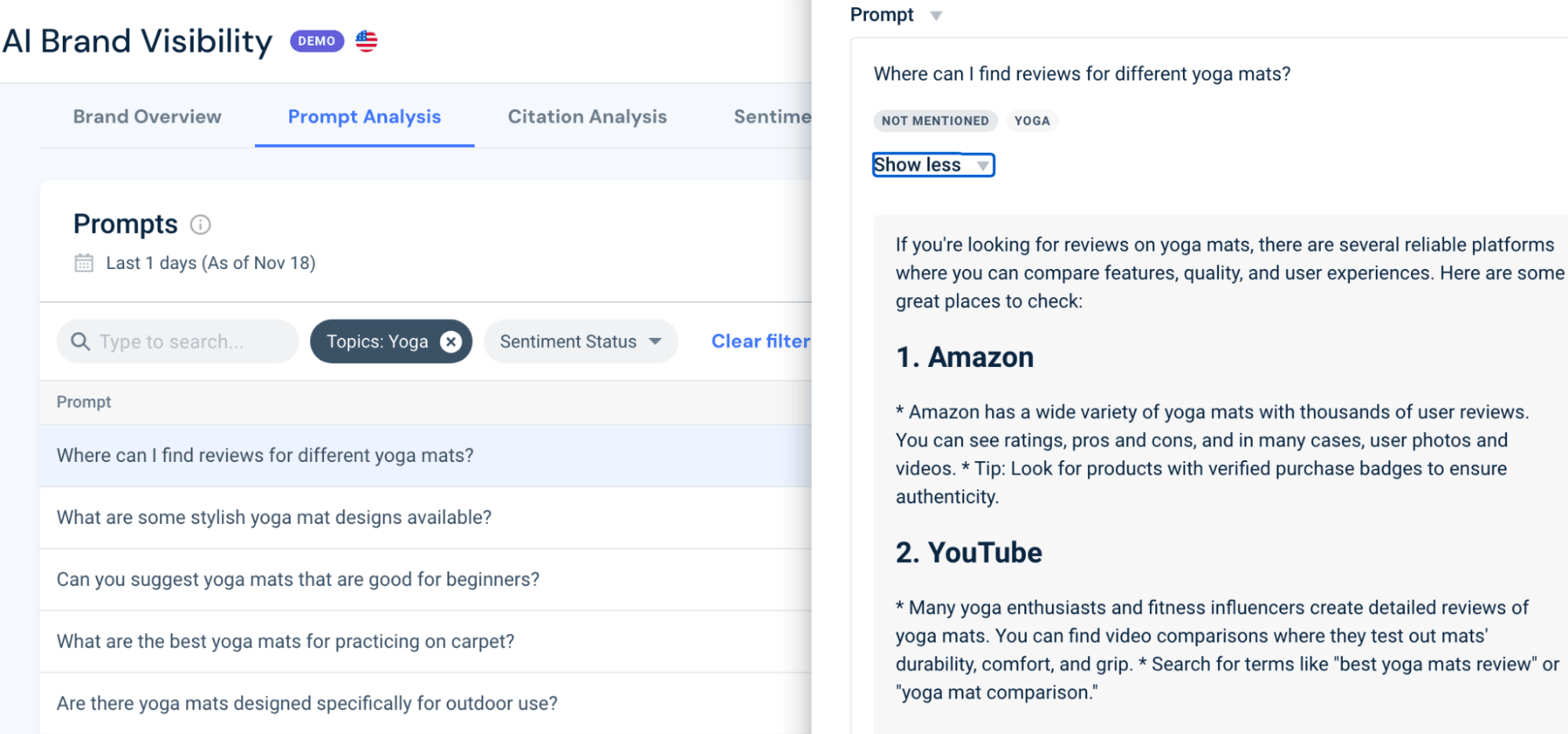 AI Prompts Analysis Tool