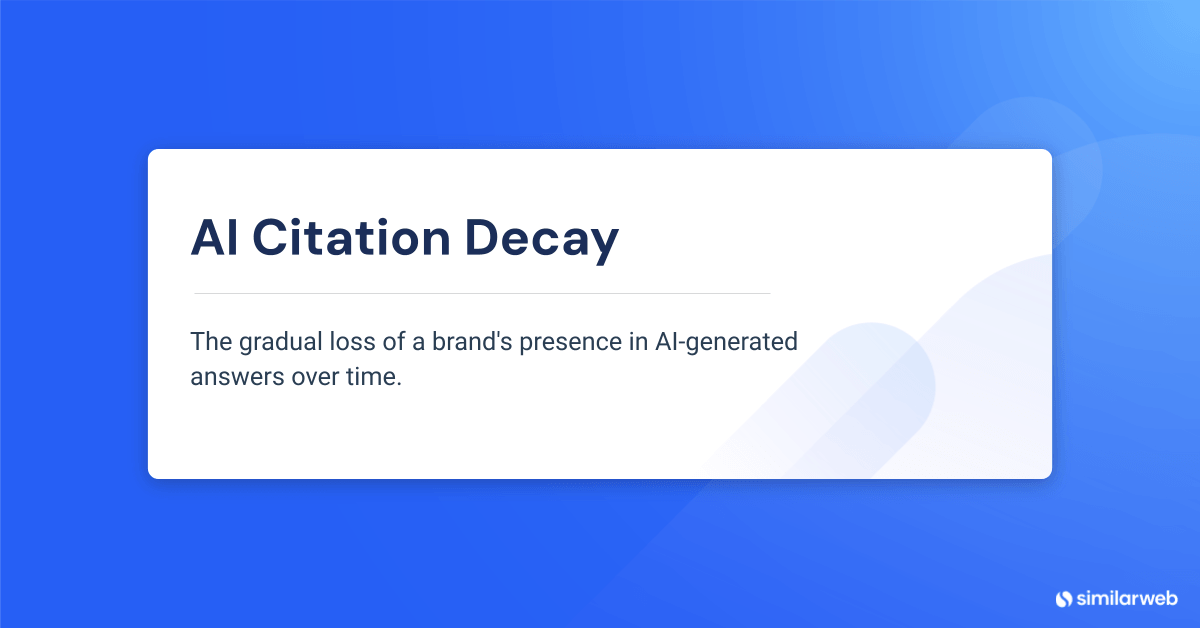 A Definition of AI Citation Decay