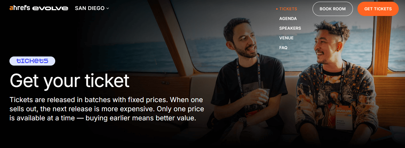 Ahrefs Evolve San Diego