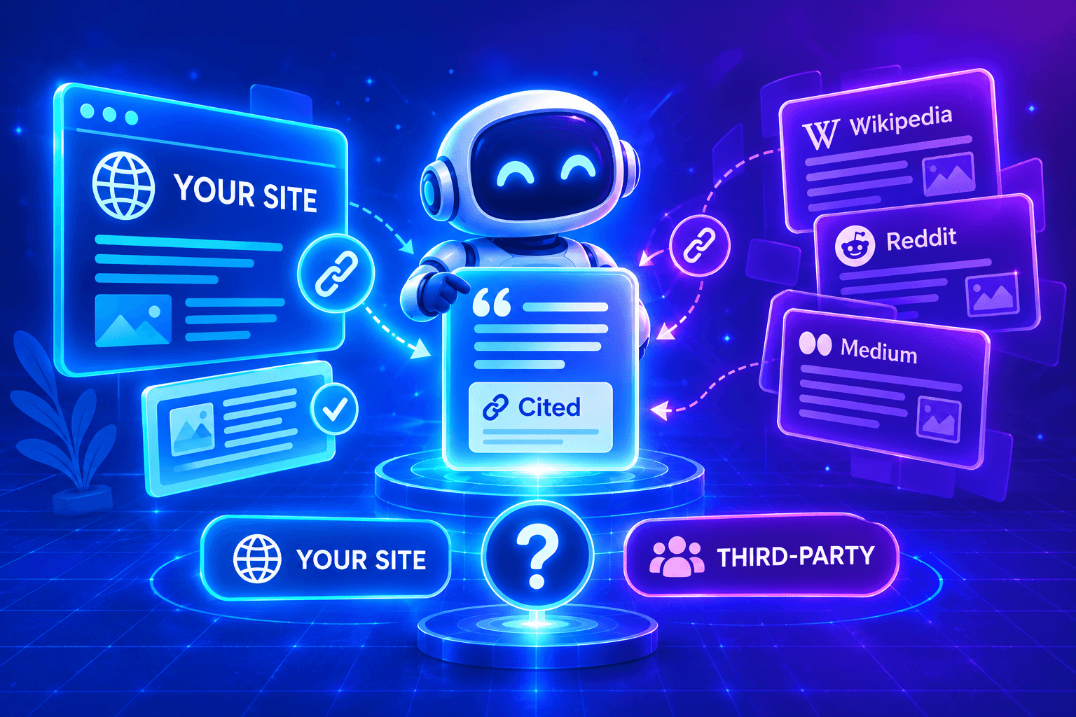 Own Site vs. Third-Party AI Citations
